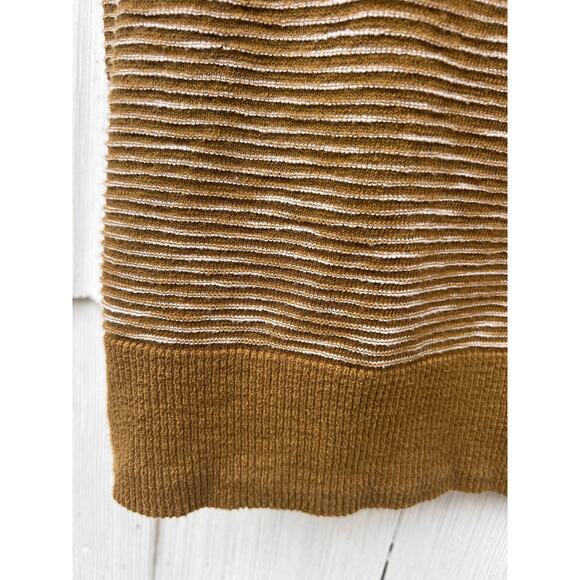 Madewell Summer Ryder Cardigan Sweater in Spiced Olive Stripe Size XXS - Picture 8 of 9
